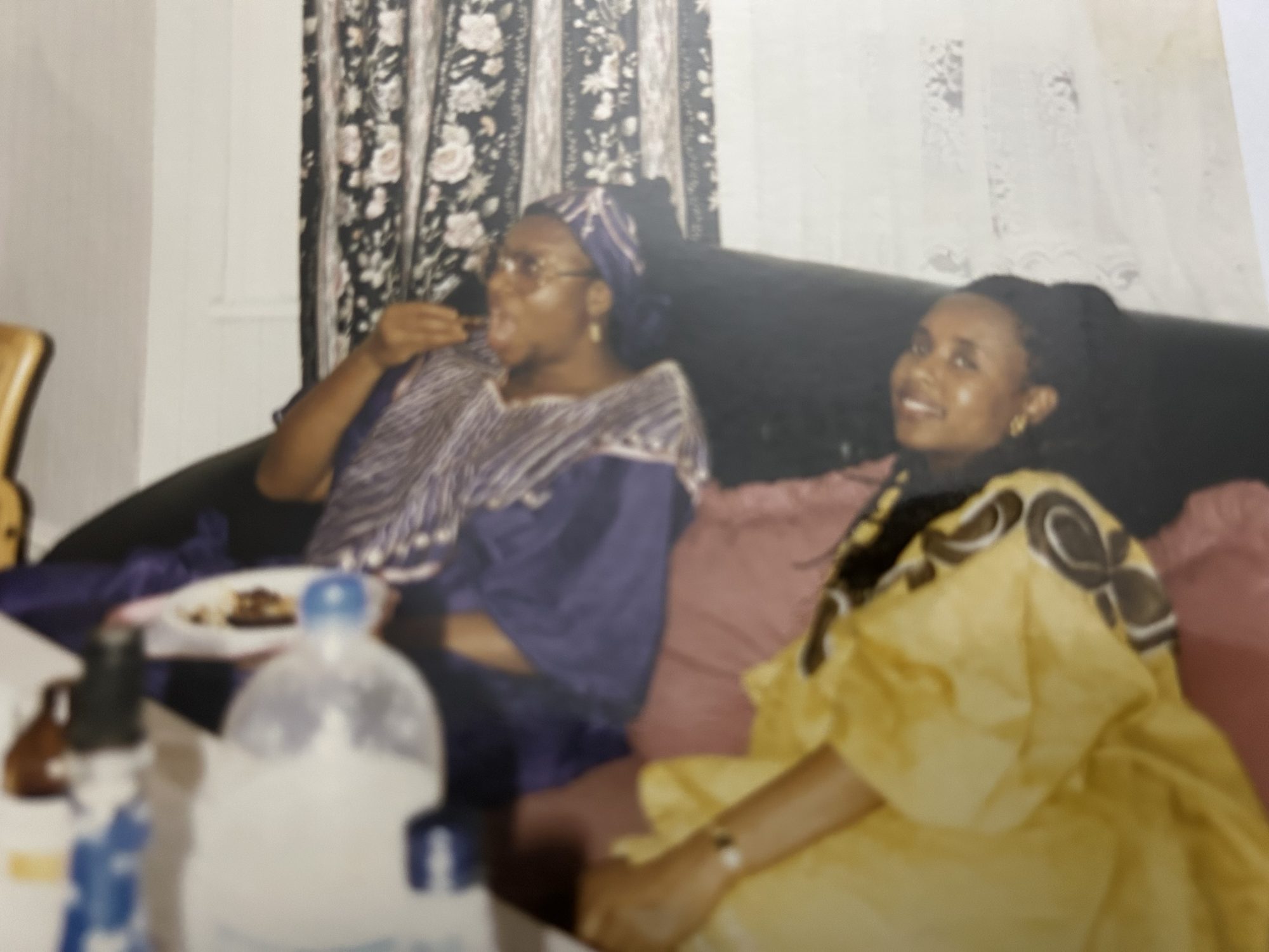 Relaxing at home with loved ones.